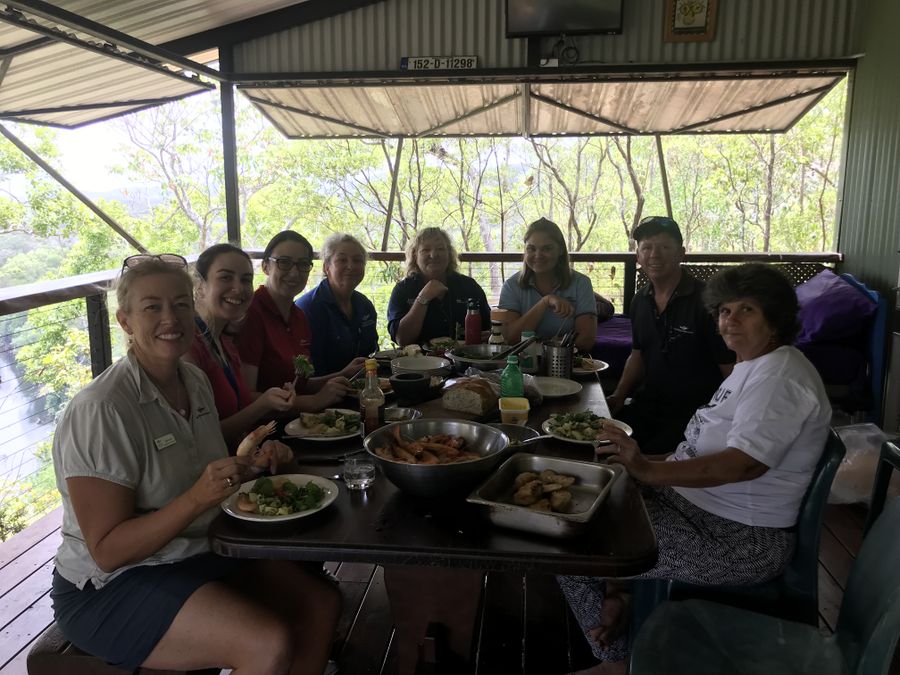 The seafood spread at Wattle Hills