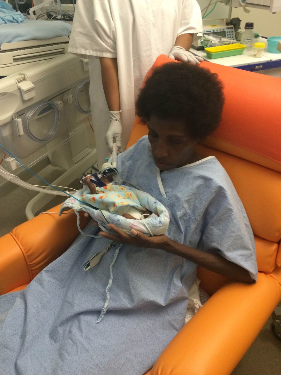 Dalsy and her baby, Abraham