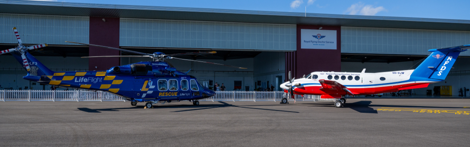 RFDS aircraft in new Mount Isa hangar