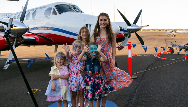 RFDS aircraft on dirt