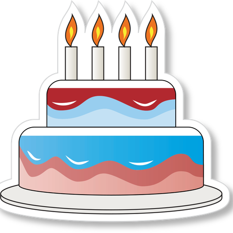Cake sticker