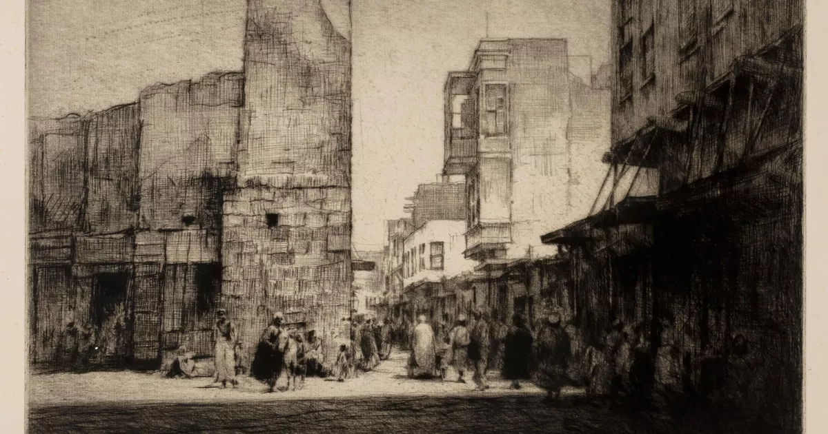 Street scene, Cairo - AGSA Collection