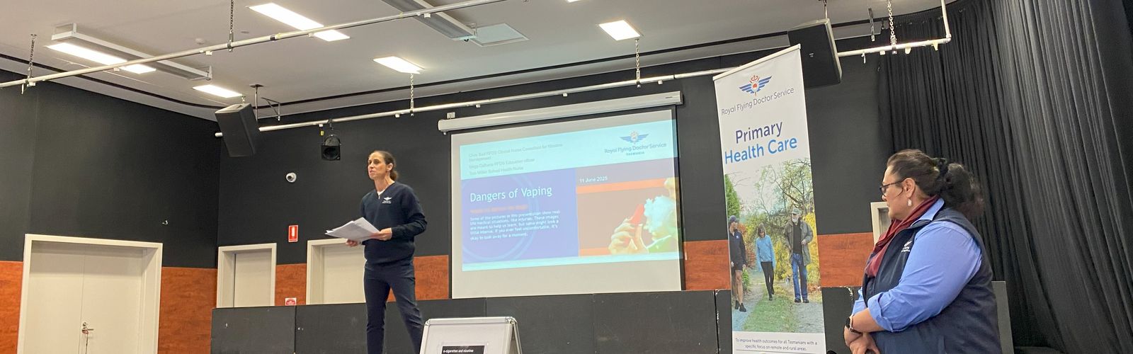 RFDS Tasmania anti-vaping team at Port Dalrymple School