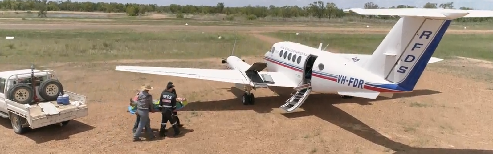 Loading a patient aeromedical transfer