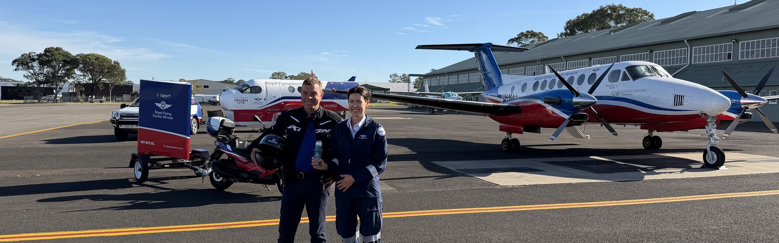 RFDS and Roy Butler at Bankstown Airport