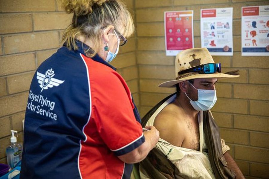 RFDS Doctor in Plane