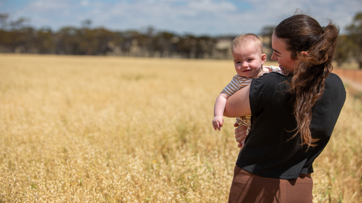 Helen and baby Theo