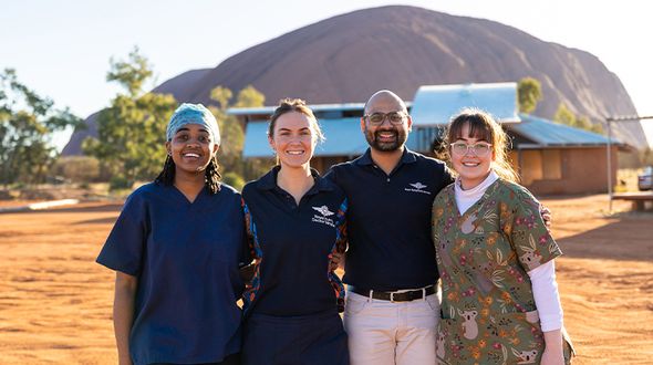 At the base of Uluru, the RFDS is working together with the Aboriginal Community of Mutitjulu to promote healthy smiles and happy lives.