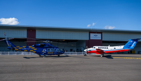 RFDS aircraft in new Mount Isa hangar