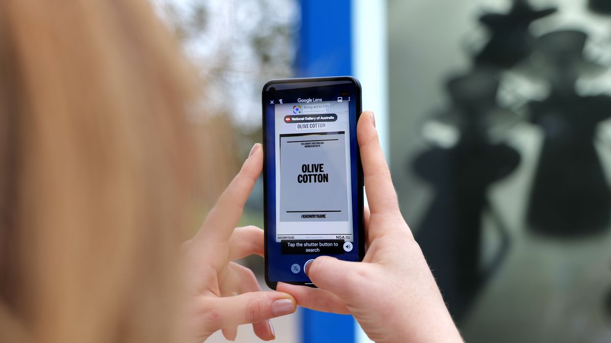 Photo of smartphone using Google Lens