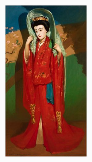 Image of The red kimono