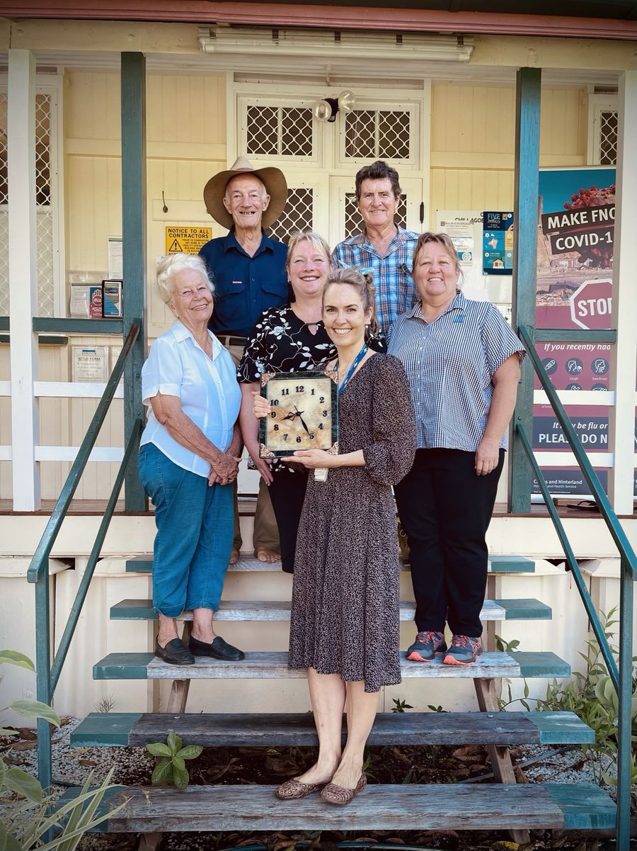Dr Katrina Starmer with members of the Chillagoe Community