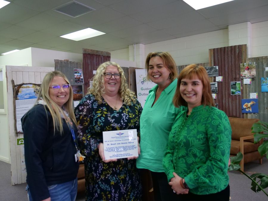 Emma and Anthea, visit the RFDS Broken Hill Wellbeing Place 