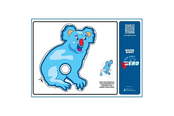 Thumbnail for the Water Night 2025 Resource -Kids Activities Koala Tap Guardian