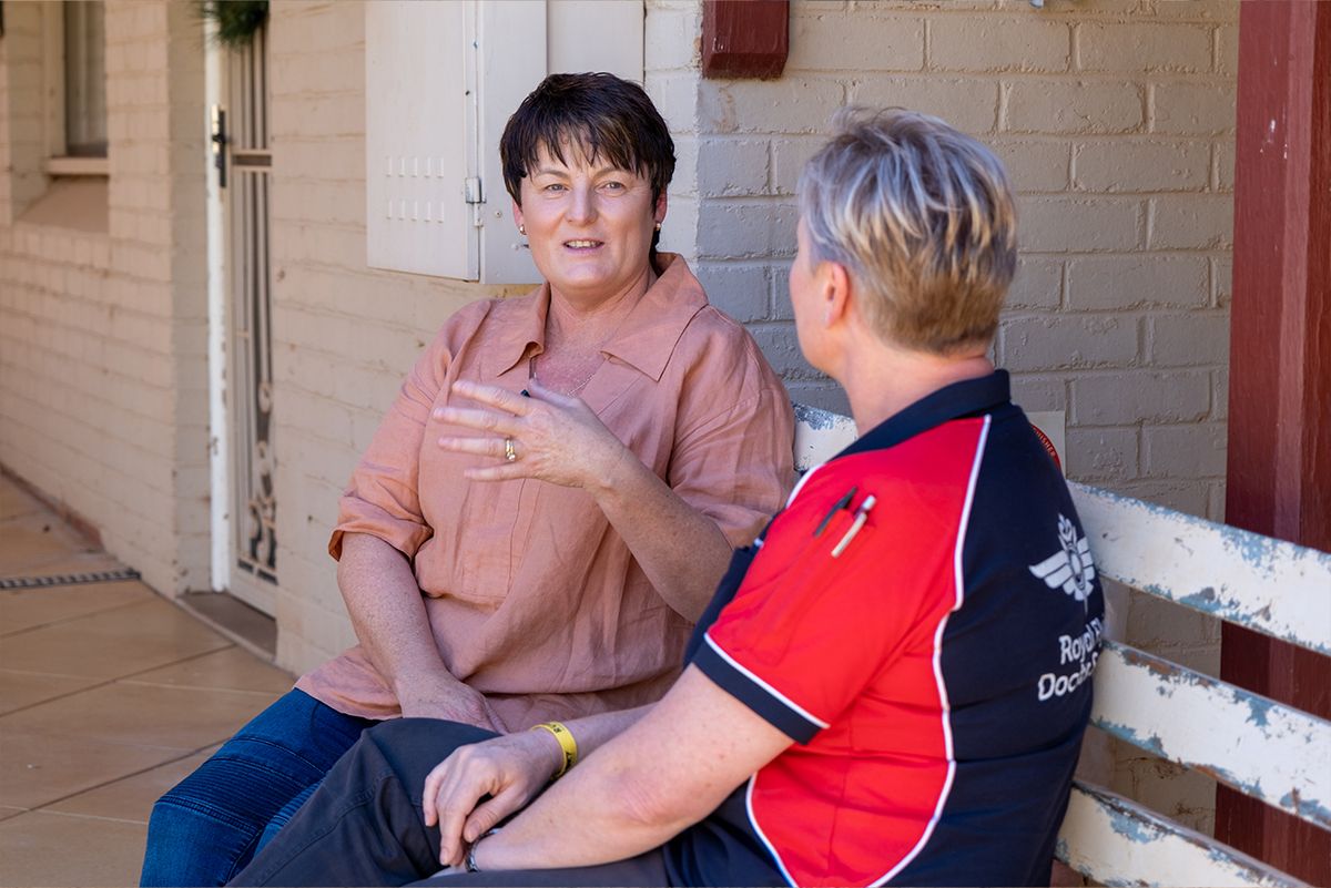 Jo French with RFDS Mental Health Clinician
