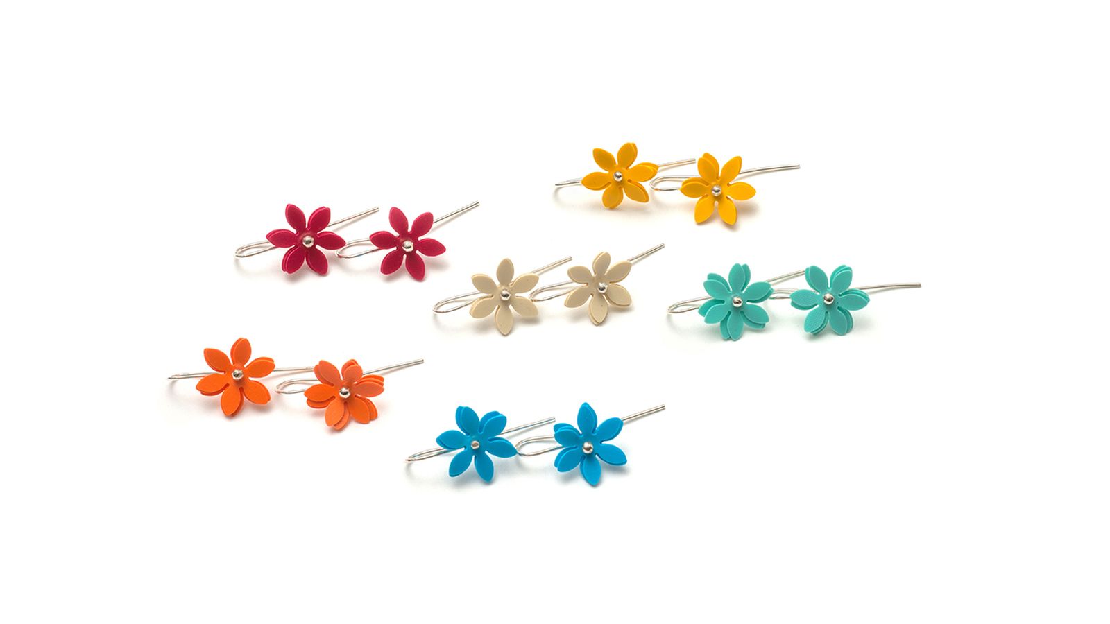 Daisy punch earrings Photo Andrew Barcahm
