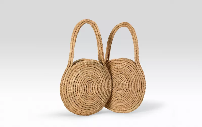 Eel traps and Sister baskets by Yvonne Koolmatrie - AGSA