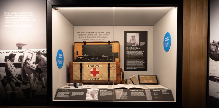 Historical artefacts on display