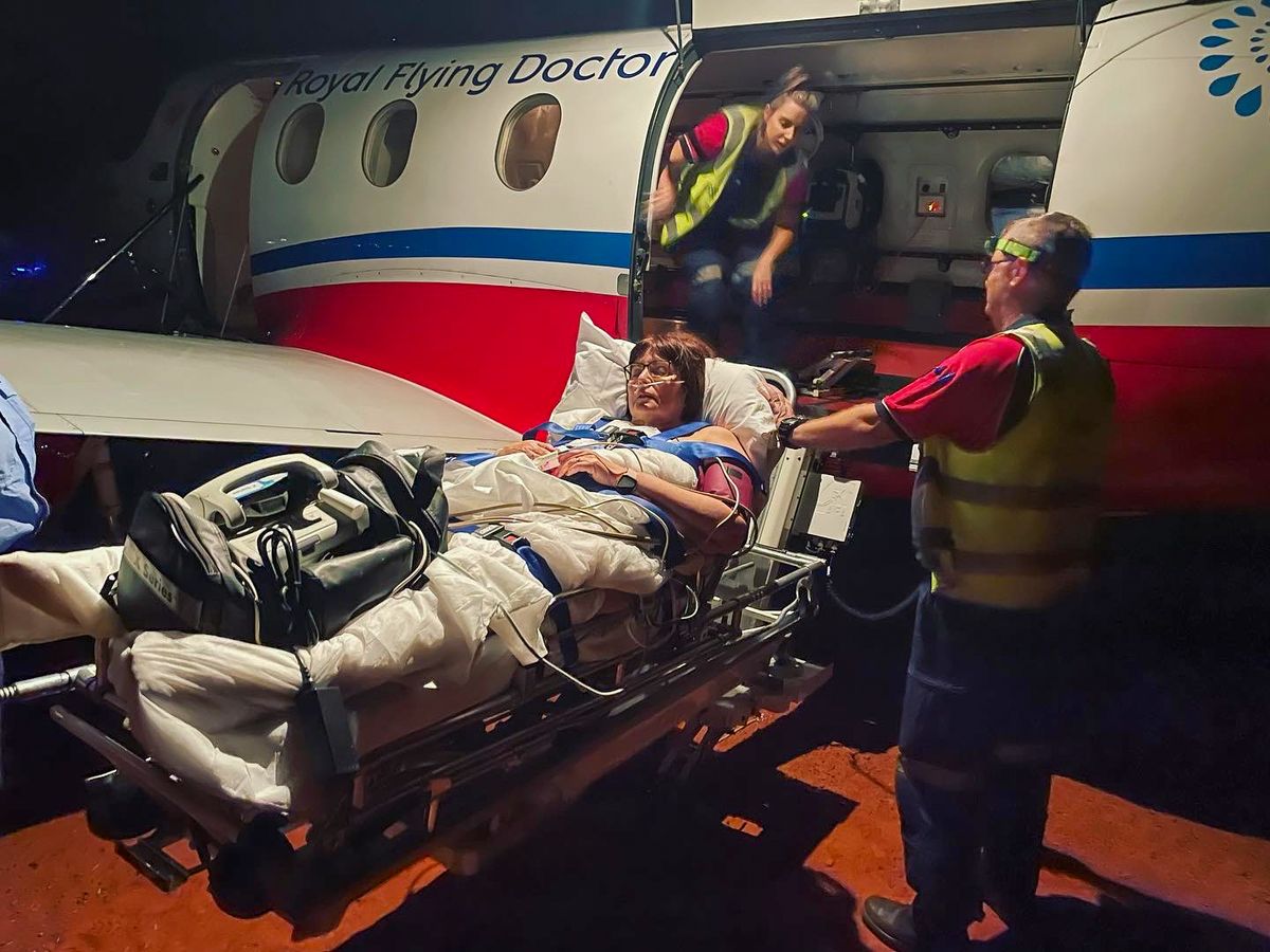 Lyn airlifted by the RFDS