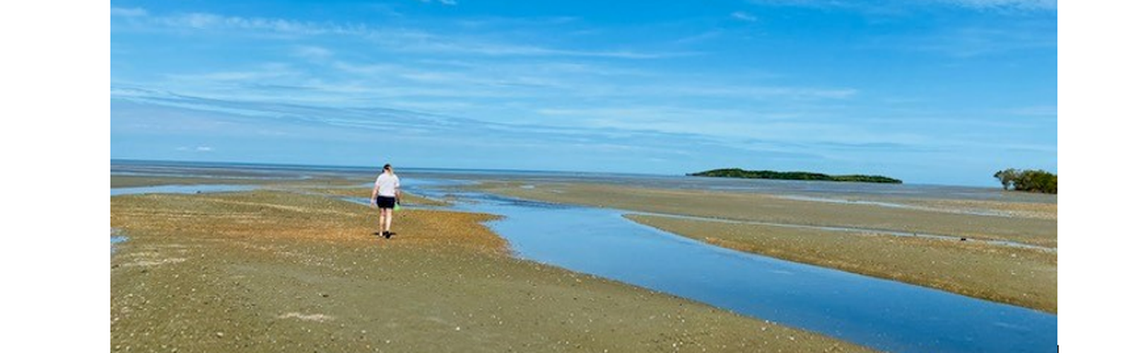 Sarah with her team on a trip to Boyne Smelter.