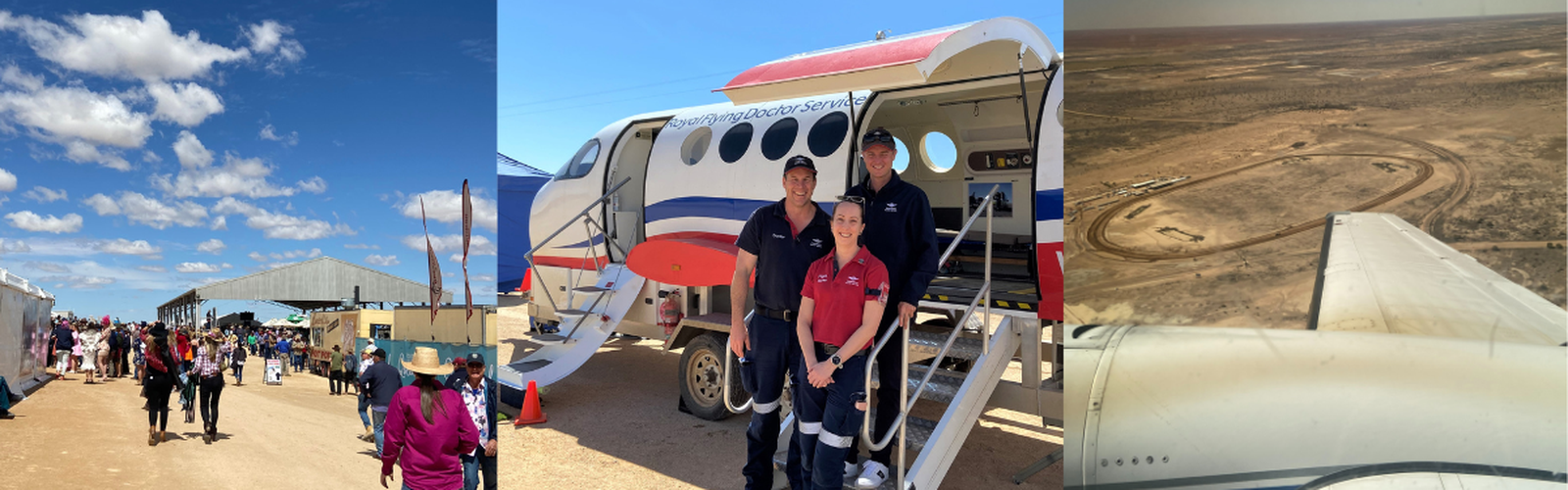RFDS crew with simulator
