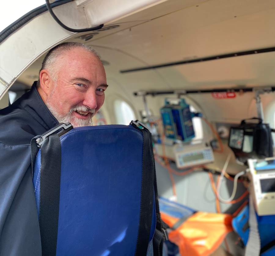 RFDS Tasmania staff in education simulator