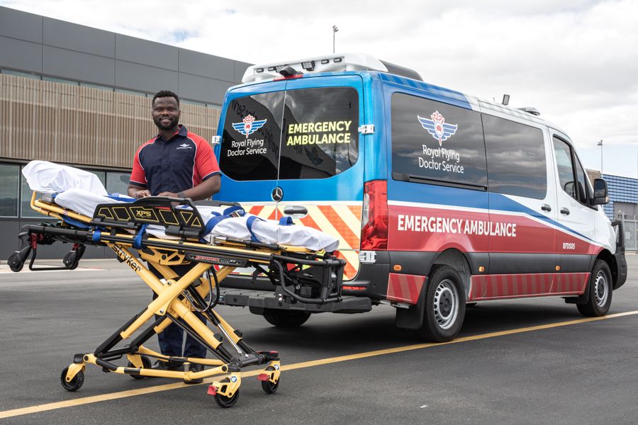 RFDS road patient transport service