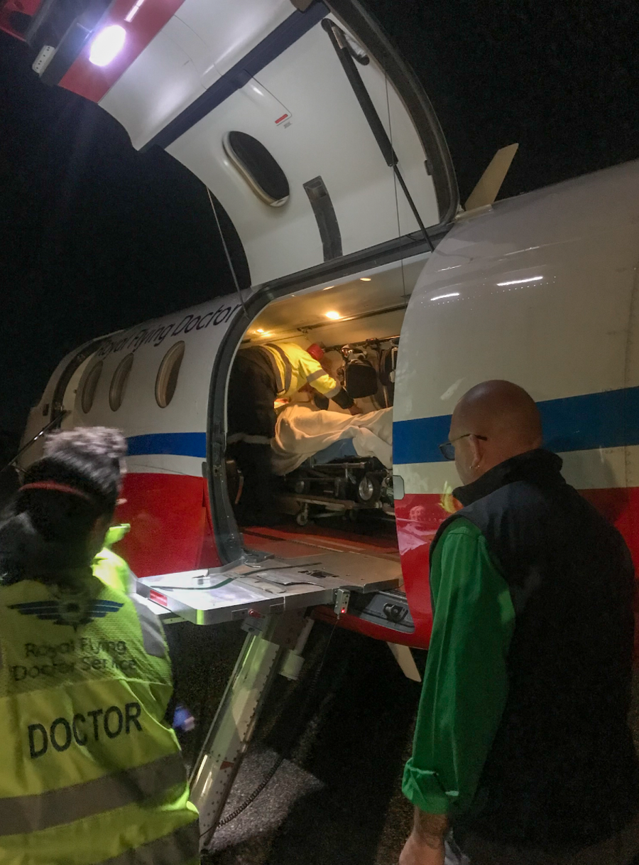 Asthma attack patient emergency airlifted in outback SA