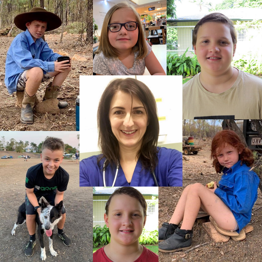 Dr Katie Clift & kids of Queensland