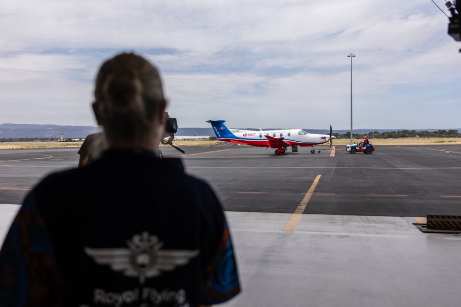 RFDS aeromedical aircraft VH-FNH