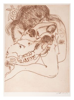 Image of Tattooed Narcissus and skull
