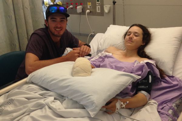 Lexie in hospital