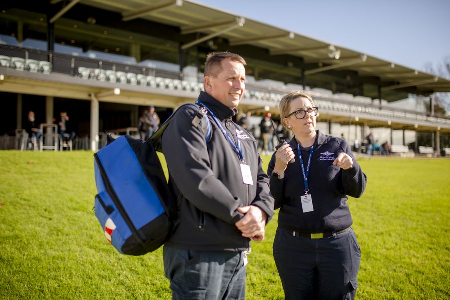 RFDS First Aiders monitoring an event in Melbourne