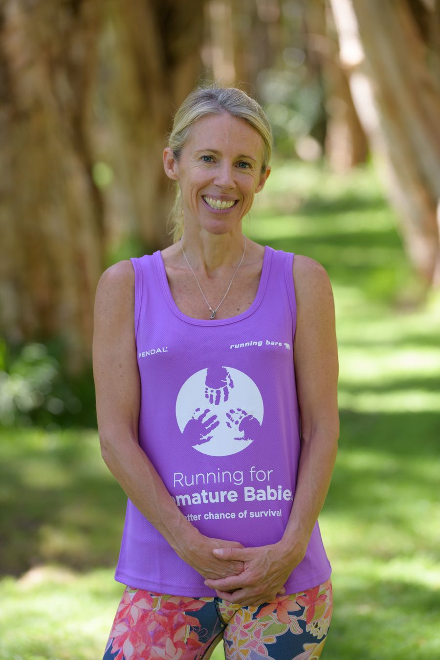 Sophie Smith pictured in her Running for Premature Babies t-shirt