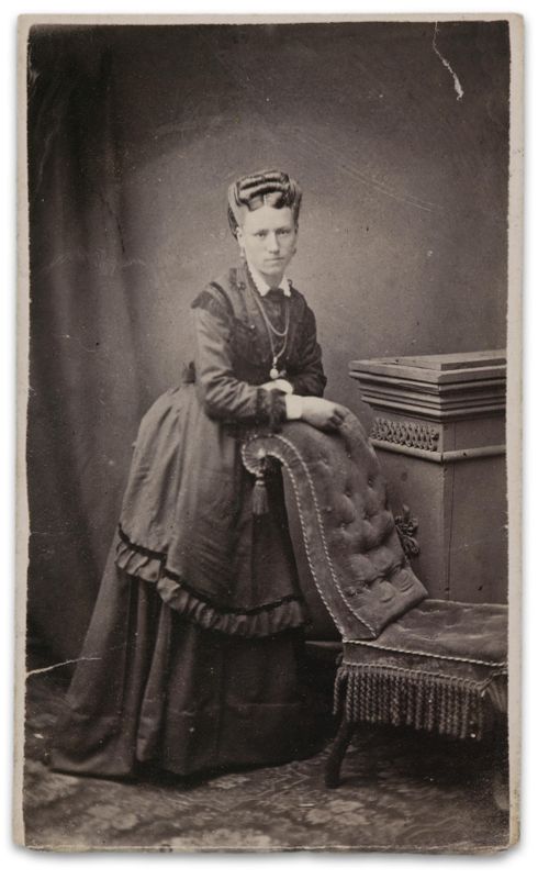Portrait Of Woman Against Chair Agsa Collection