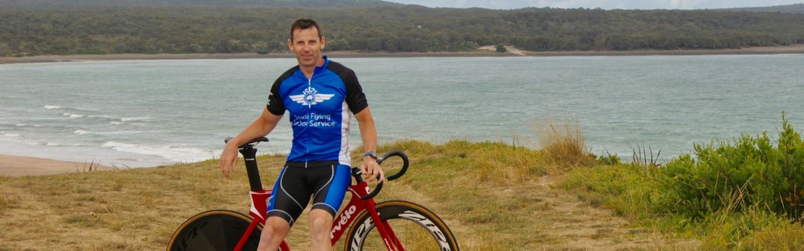 Stephen Stone on his bike