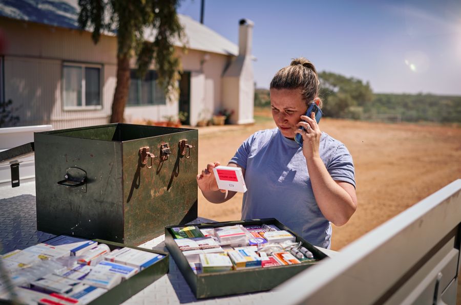 Community member using Medical Chest