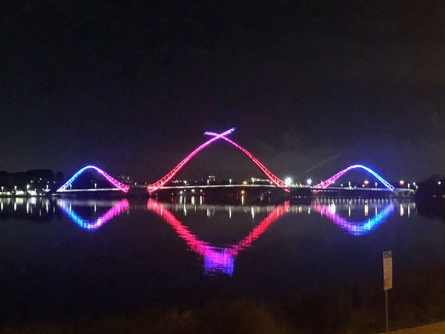 lit up for RFDS WA Flying Doctor Day 