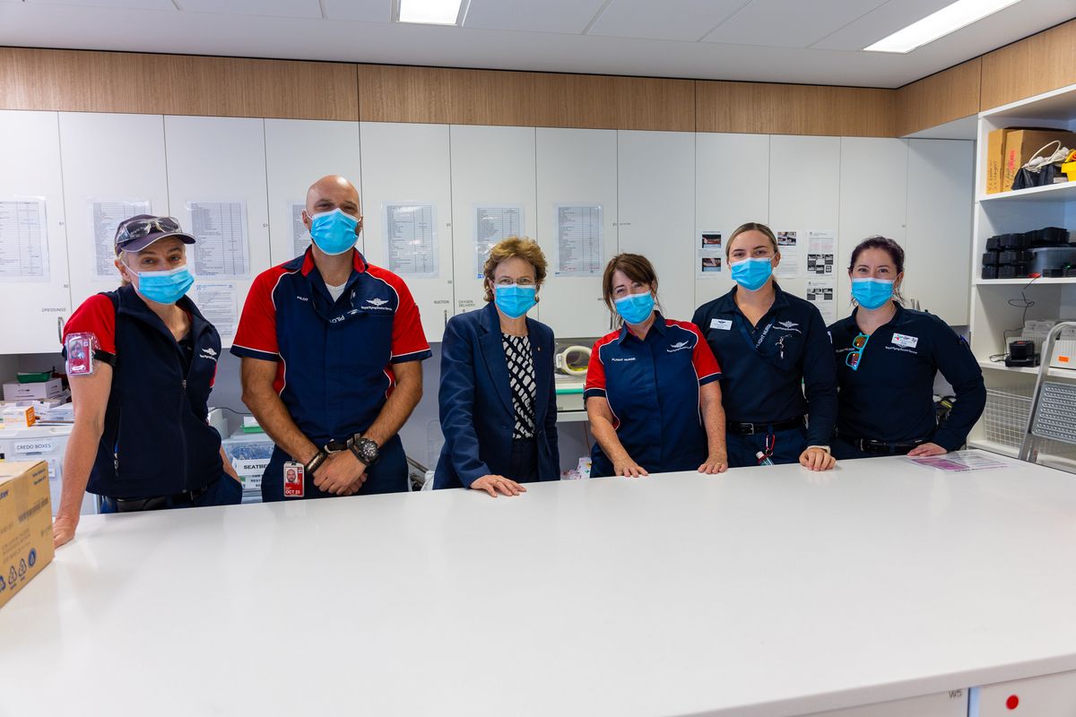 SA Governor at RFDS Adelaide Base