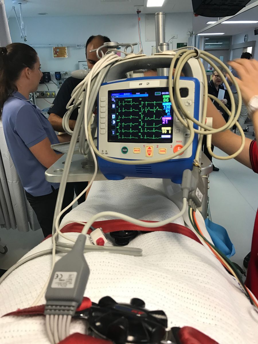 Jeremy Marou in hospital