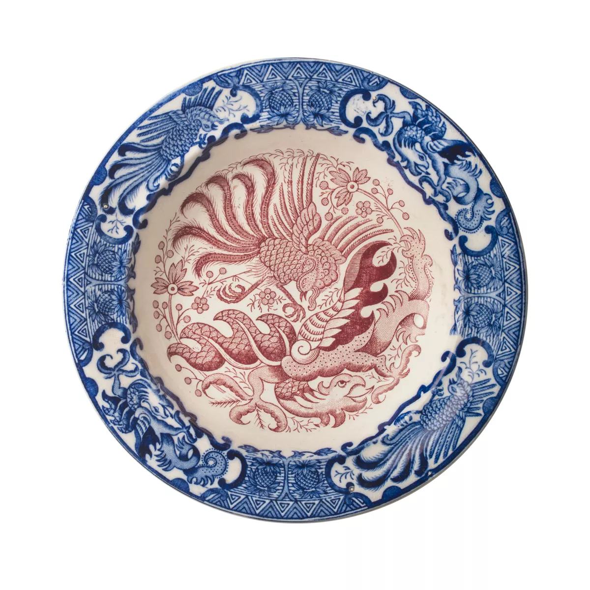 Soup plate, with ‘Borneo’ motif - AGSA Collection