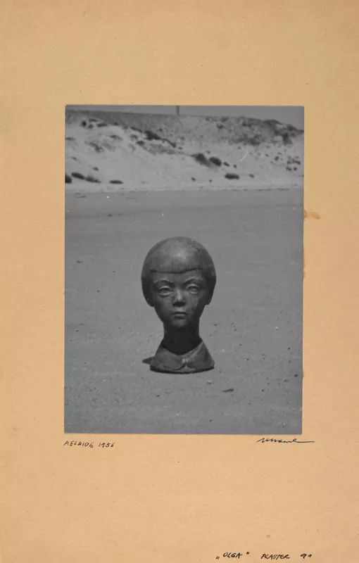 Voitre Marek, Australia, 1919 - 1999, Olga [front view], 1956, Adelaide, gelatin-silver photograph on brown card, 20.5 x 15.0 cm (sheet); Gift of the Marek and Sankey families through the Art Gallery of South Australia Foundation 2020, Art Gallery of South Australia, Adelaide, © Estate of Voitre Marek.