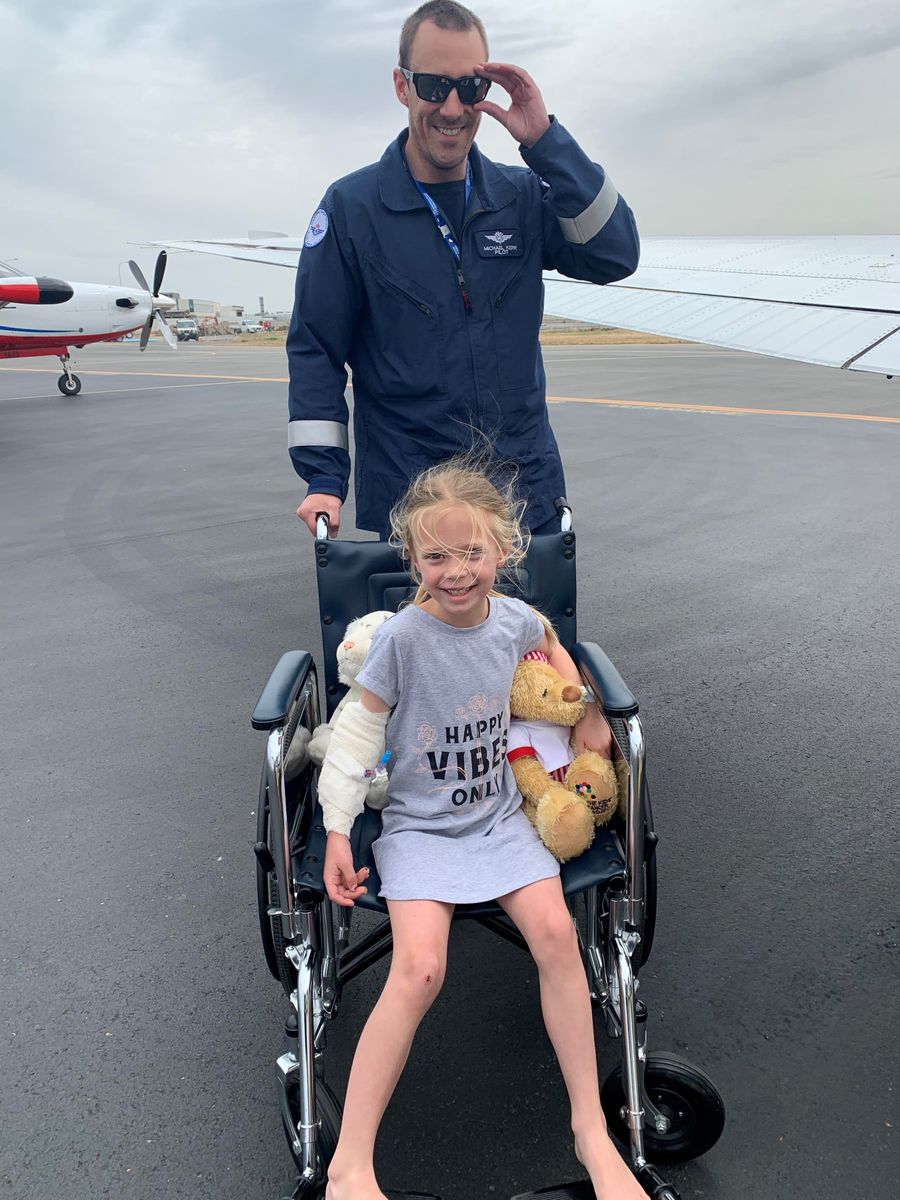 Augie at the RFDS Base