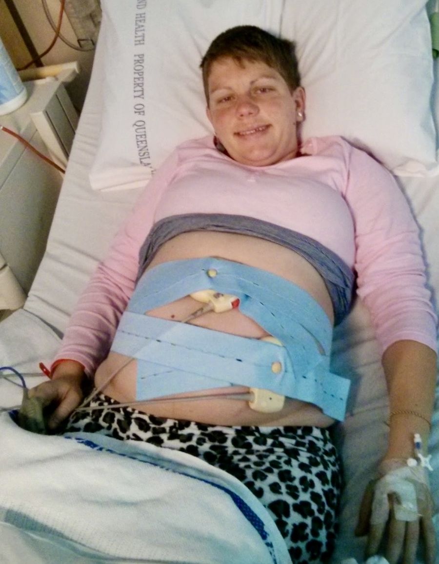 Pregnant Julia in the Hospital