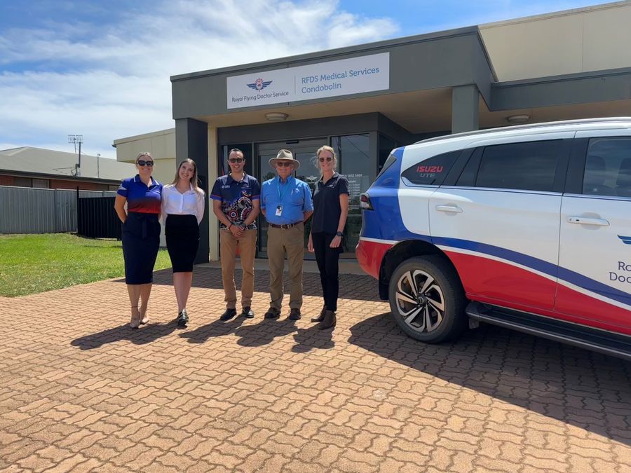 The team outside Condobolin