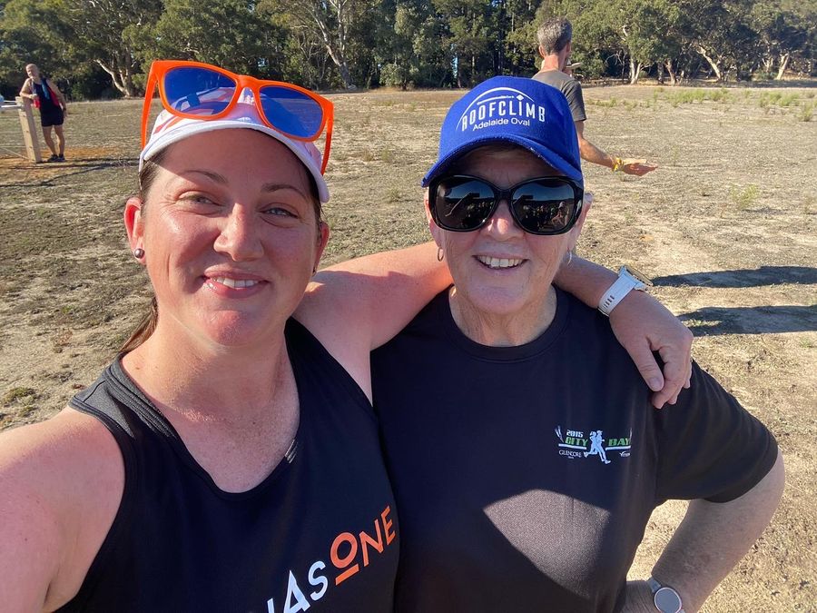 Dawn and her mum Janet are enjoying a healthy heart lifestyle