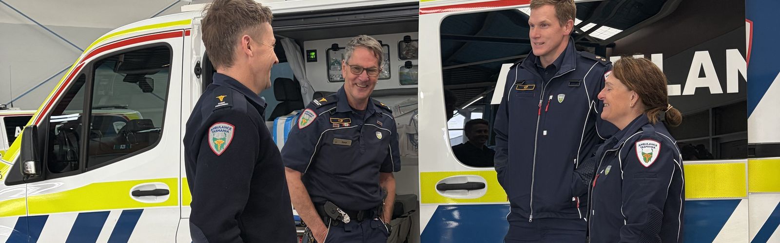 Daryl Pendrey and son Brent Pendrey - photo credit Ambulance Tasmania