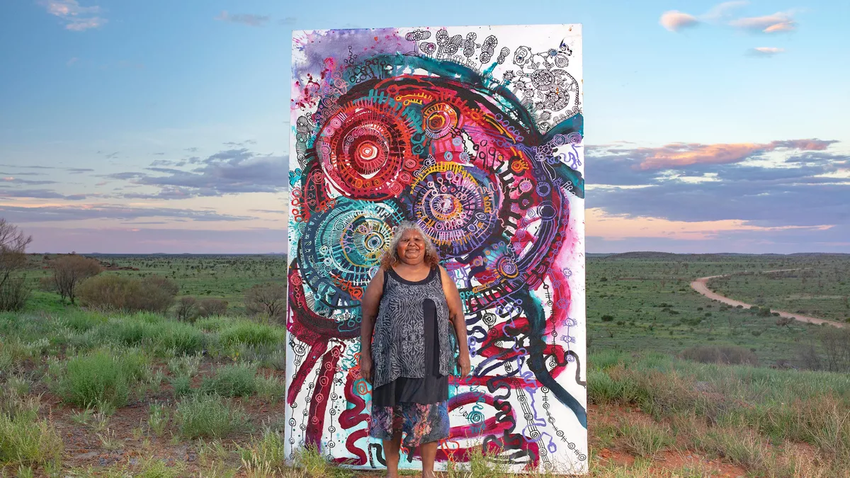 Yaritji Young with Tjala Tjukurpa – Honey ant story, 2021, Amata, South Australia
