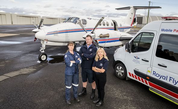 Picture of RFDS vehicle and plane