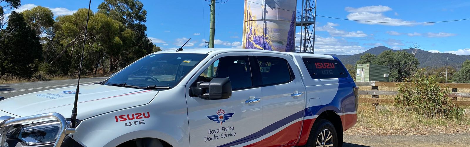 RFDS Tasmania vehicle at Avoca